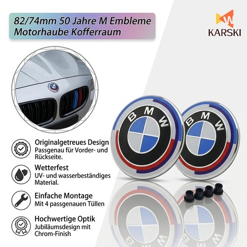 82mm 74mm für bmw emblem - 82mm,