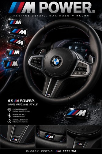 Bmw performance emblem - 5x,