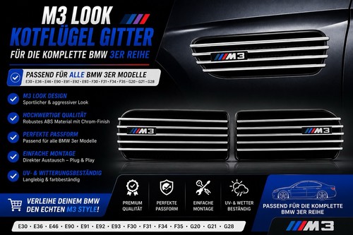 Bmw look kotflügel gitter - look,